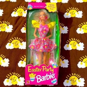 Vintage 1994 Mattel Easter party Barbie blonde hair blue eyes special edition